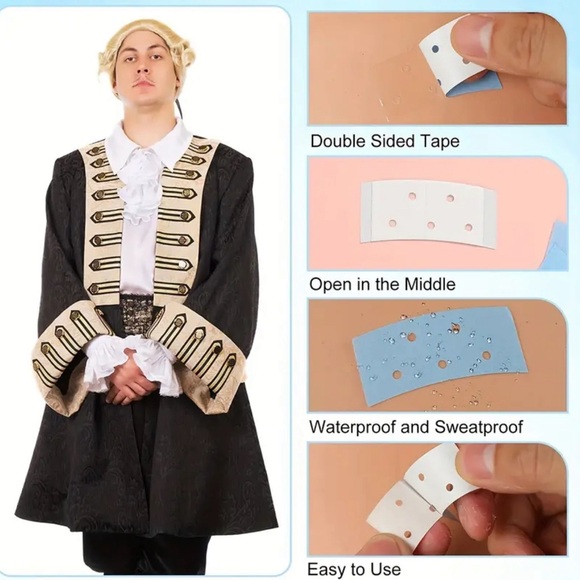 30 Pcs Double Side Lace Front Wig Glue Tapes for Toupee Wig - Picture 7 of 8